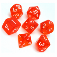 Chessex Translucent - Orange with White Drustvena igra, Beograd, Prodaja, Srbija, Chessex Translucent - Orange with White