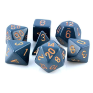 Dungeons & Dragons, FRP, Srbija, Prodaja Beograd, Kockice,Chessex Opaque Dusty Blue with Copper