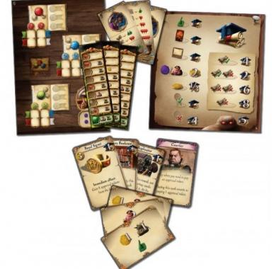 Drustvena igra, drustvene igre, Beograd, Prodaja, Srbija, zabava, strategija, fantasy, sci-fi,Alchemists - Kings Golem komponente igre