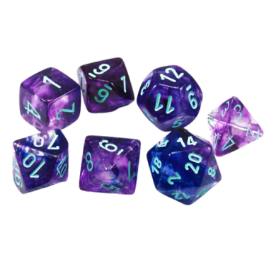 Dungeons & Dragons, FRP, Srbija, Prodaja Beograd, Kockice, Chessex Nebula Nocturnal Blue
