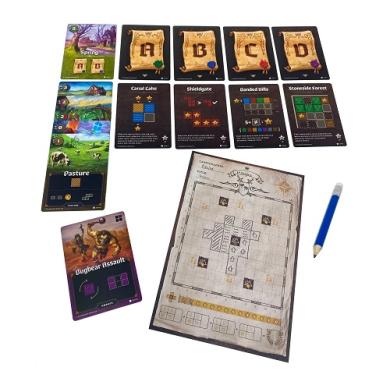 Drustvena igra, drustvene igre, Beograd, Prodaja, Srbija, zabava, porodicne igre, igre za porodicu, fantasy, sci-fi, Cartographers (na srpskom jeziku)