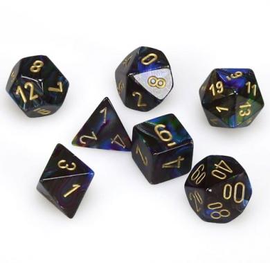 Dungeons & Dragons, FRP, Srbija, Prodaja Beograd, Kockice, Chessex Lustrious - Shadow with Gold