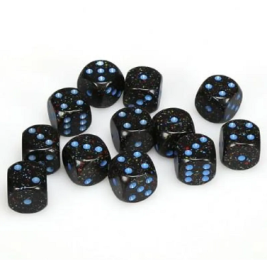 Chessex Speckled Blue Stars 16mm D6 Dice Block (12 Dice)