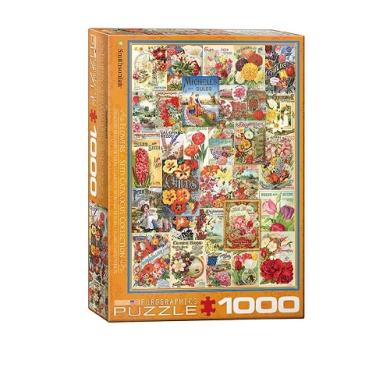 Puzzle, Puzzle 1000, sklapanje puzli, puzzle prodaja, Beograd, Flower Seed Catalog Covers Puzzle