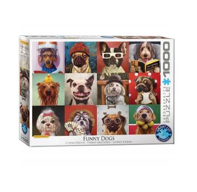 Puzzle, Puzzle 1000, sklapanje puzli, puzzle prodaja, Beograd, Funny Dogs by Lucia Heffernan Puzzle