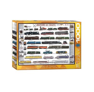 Puzzle, Puzzle 1000, sklapanje puzli, puzzle prodaja, Beograd, History of Trains Puzzle