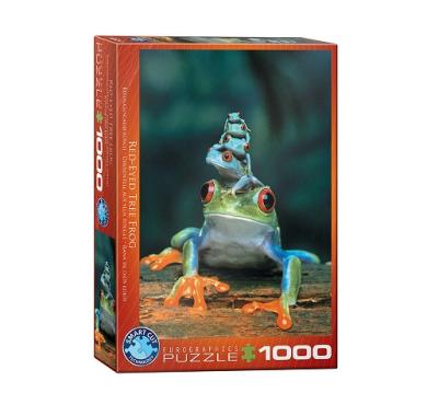 Puzzle, Puzzle 1000, sklapanje puzli, puzzle prodaja, Beograd, Red-Eyed Tree Frog Puzzle
