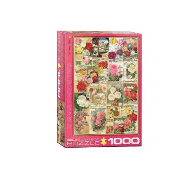 Puzzle, Puzzle 1000, sklapanje puzli, puzzle prodaja, Beograd, Rose Seed Catalog Covers Puzzle