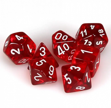 Dungeons & Dragons, FRP, Srbija, Prodaja Beograd, Kockice, Chessex Gemini - Black Starlight with Red