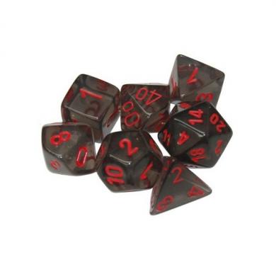 Dungeons & Dragons, FRP, Srbija, Prodaja Beograd, Kockice, Chessex Gemini - Black Starlight with Red